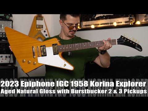 The Epiphone Inspired by Gibson Custom 1958 Korina Explorer is great value!
