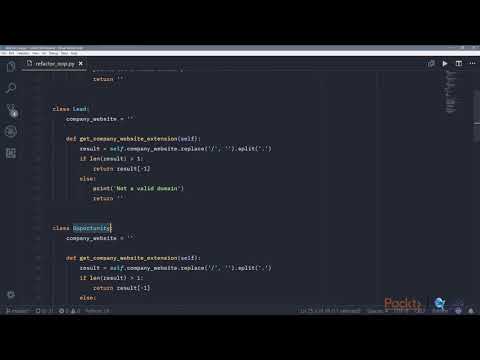 Learn Refactoring Python Code Assessing the Correct Class for Fields ...