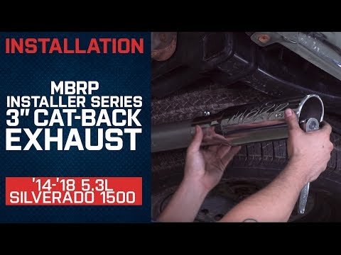 Install 2014-2018 Silverado MBRP Installer Series 3" Cat-Back Exhaust 5.3L