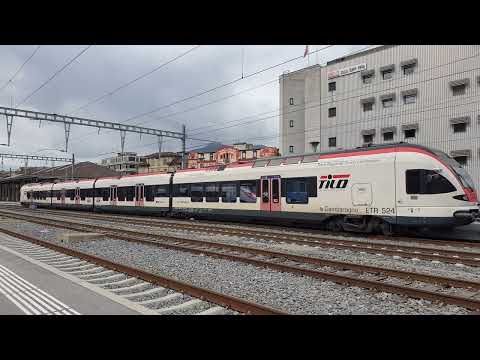 Vertrek SBB/Trenord S10 richting Como San Giovanni op station Chiasso [2-4-2022]