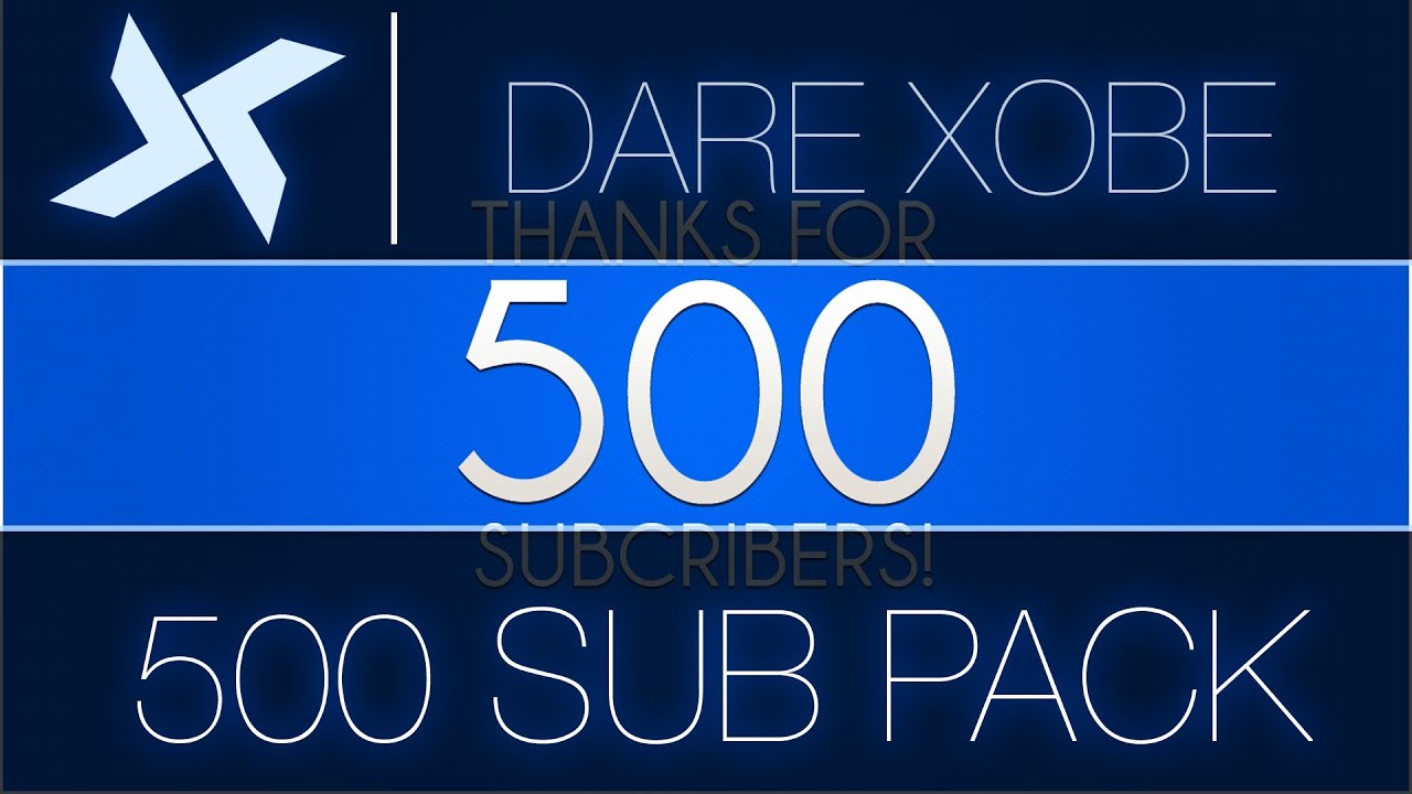 500 Subcribers Graphics Pack!
