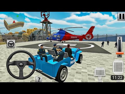 Offroad Police Prisoner Transport - Police cargo Helicopter #2 - Android Gameplay