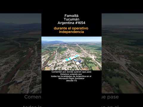 Famaillá, Tucumán desde el Microsoft Flight Simulator #famailla #tucuman #argentina #msfs2024