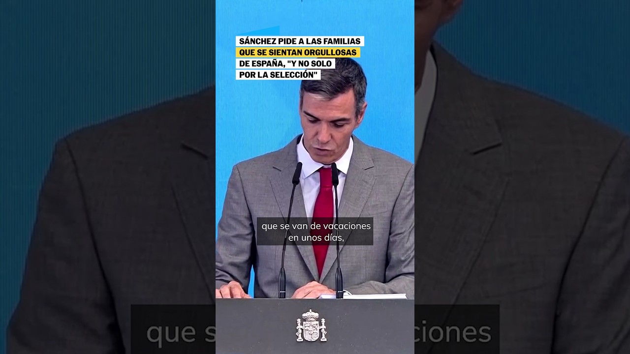 Sánchez: «Les quiero pedir que se sientan orgullosas de nuestro país» #shorts