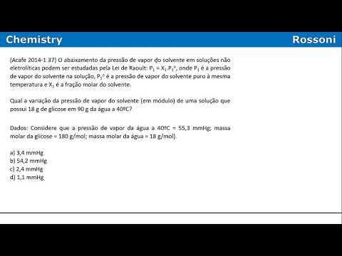 Acafe 2014-1 Medicina Q37 - Pressão de vapor