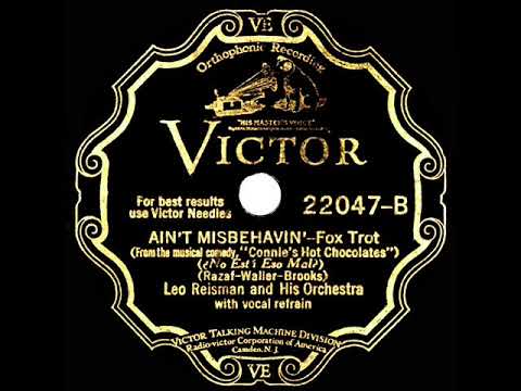 1929 HITS ARCHIVE: Ain’t Misbehavin’ - Leo Reisman (Lew Conrad, vocal)