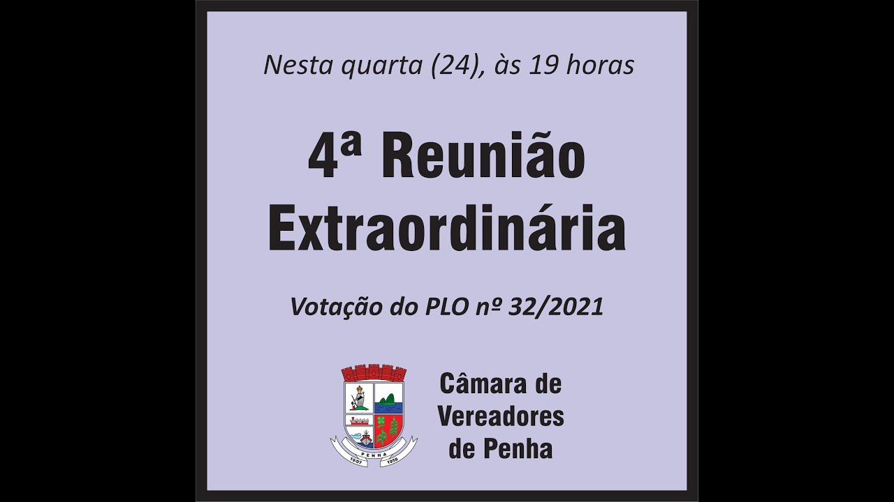 4ª Reunião Extraordinária 24/11/2021