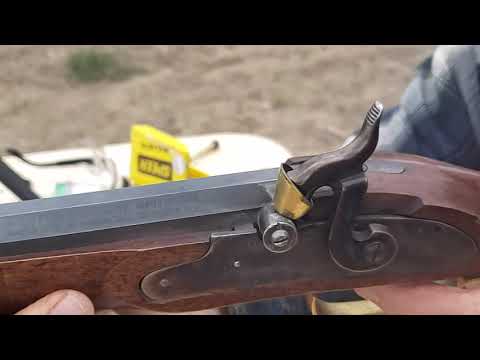 Slow motion Left handed black powder .50 caliber conical