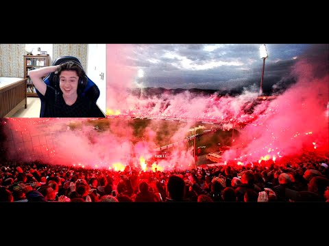 CANADIAN REACTS TO GREEK FOOTBALL ULTRAS *BEST FANS IN THE WORLD*