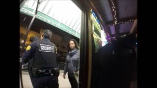 S/O Flores kicks out guy for trying to get into women's bathroom.