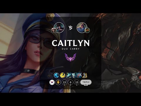 Caitlyn ADC vs Yasuo - KR Master Patch 13.13
