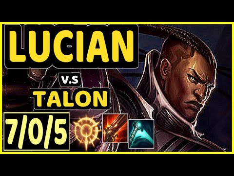 T1 FAKER (LUCIAN) vs TALON - 7/0/5 KDA MID GAMEPLAY - KR Ranked GRANDMASTER