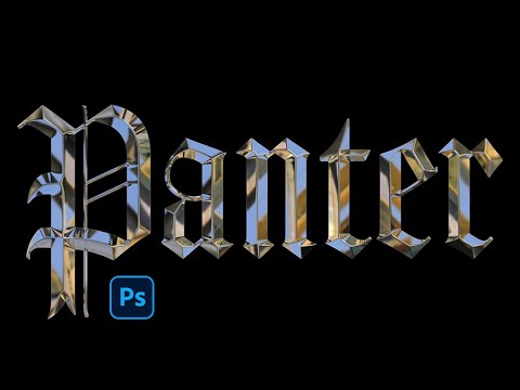 How make Sharp Chrome Bevel Text in Photoshop with Eye Candy 7 Plugin