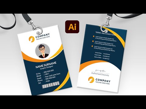 ID Card Design in Adobe Illustrator