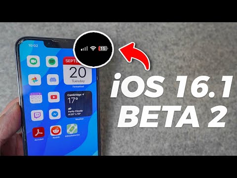iOS 16.1 Beta 2 Released - NEW Dynamic Battery Percentage!