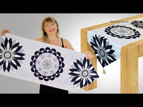 Table Runner In 10 Minutes / SEWING HOME TIPS