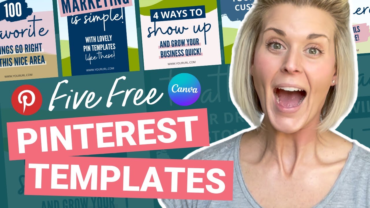 👉5 FREE Pinterest Pin Templates [CANVA Editing Tutorial!]