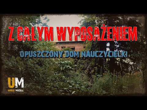 OPUSZCZONY DOM NAUCZYCIELKI Z CAŁYM WYPOSAŻENIEM