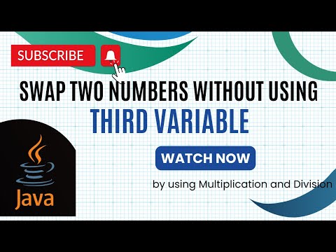 Swap Two Numbers Without Using Third Variable In Java Easy Solution