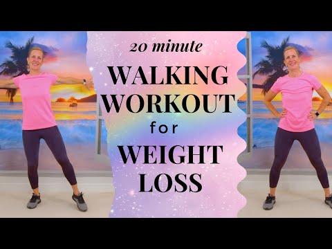20 minute Walking Workout for Weight Loss | Walk at Home Full Body