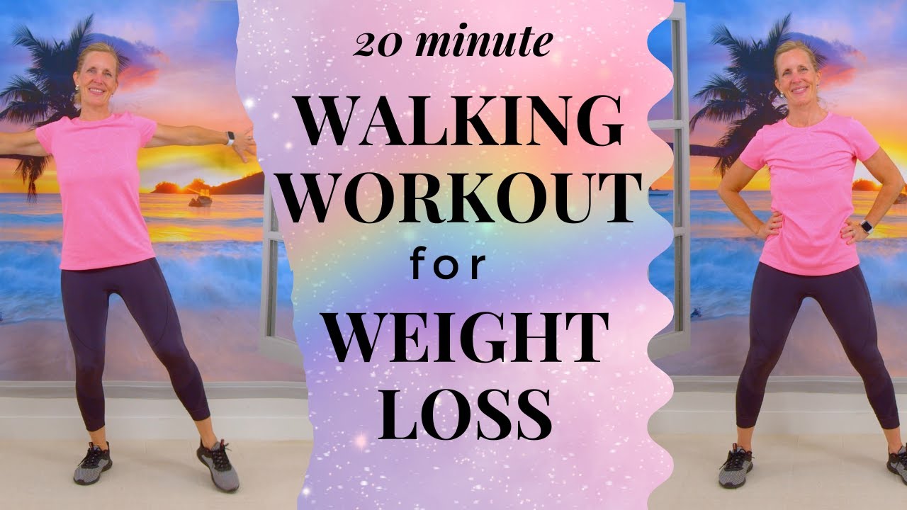 20 minute Walking Workout for Weight Loss | Walk at Home Full Body