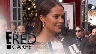 Alicia Vikander Talks Oscar Nom on SAG Awards Red Carpet | Live From the Red Carpet | E! News