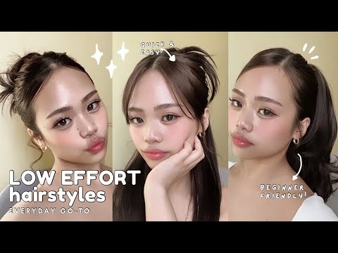 6 easy hairstyles for school 𐙚₊˚⊹ my go-to hairstyles!