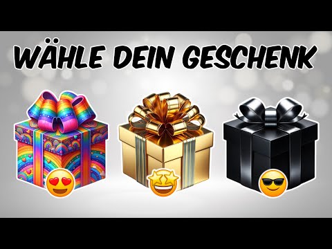 Wähle DEIN GESCHENK...! 🎁 REGENBOGEN vs GOLD vs SCHWARZ 🌈⭐️🖤
