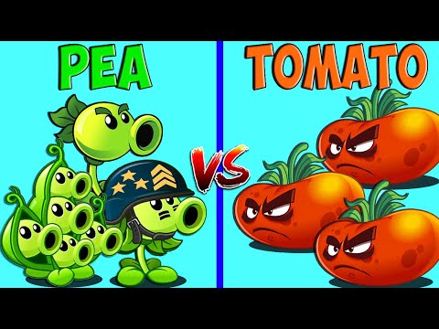 3 Ultomato Vs 3 Pea Plants - Who Will Win? - PvZ 2 Team Plant Vs Team Plant