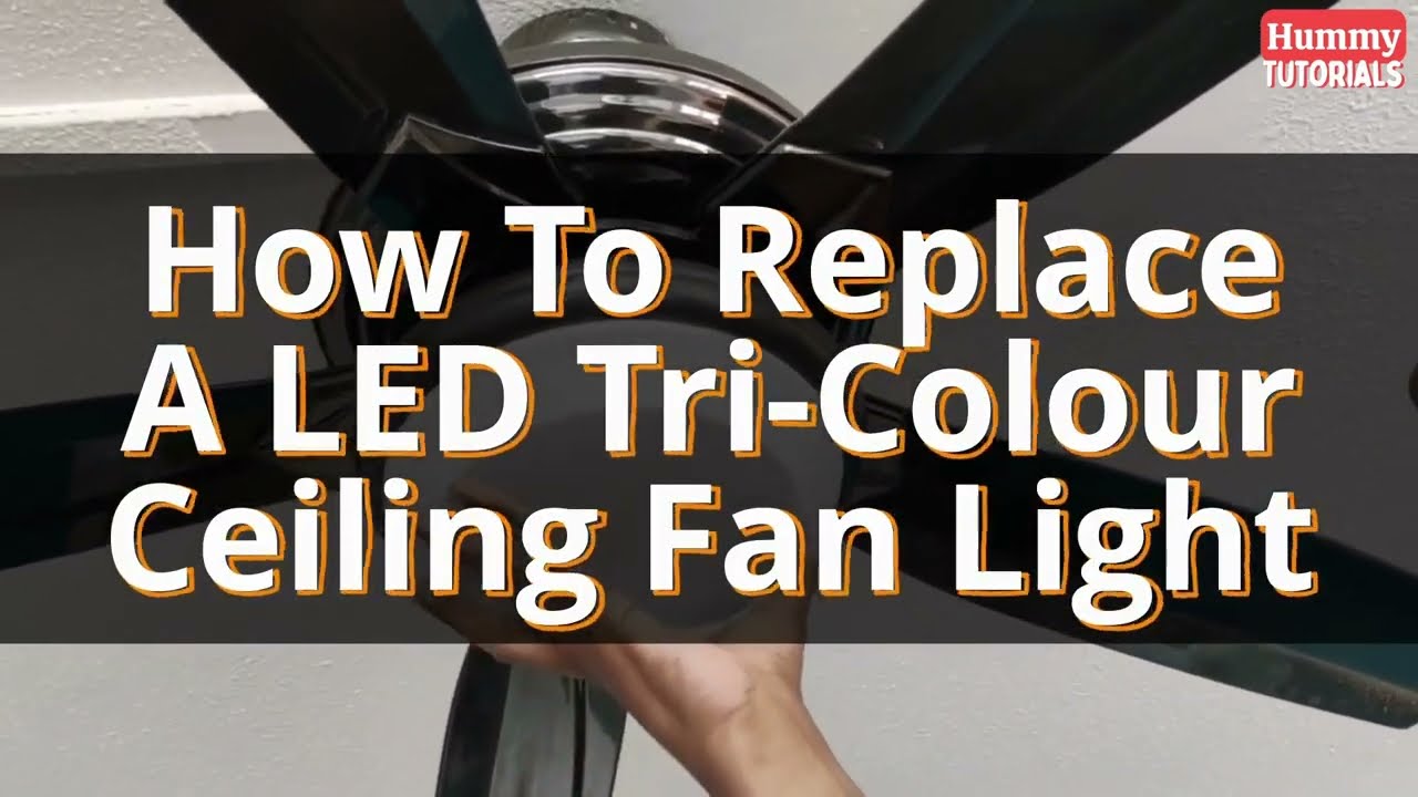 How To Change LED Ceiling Fan Light! (2022)
