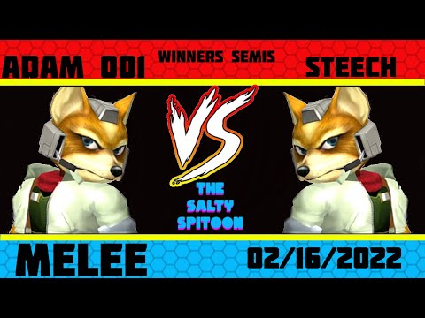 Salty Spitoon Melee #4 Winners Semis 1 - Adam001 (blue fox) vs Steech (white fox)
