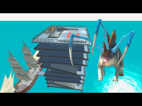 ESCAPE FROM ALIEN STEGOSAURUS #4 - Animal Revolt Battle Simulator