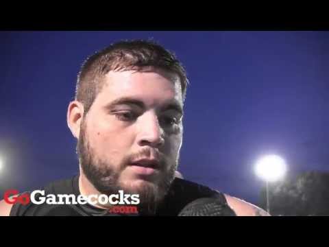 Cody Waldrop after Aug. 25 Gamecocks practice