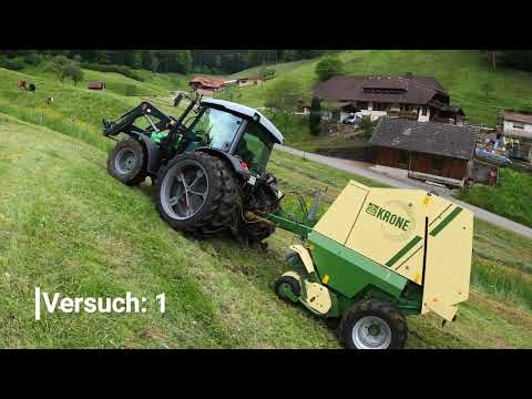 1. Schnitt 2023 Silieren und Heuen am Steilhang