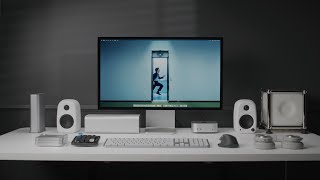 Minimal Brutalist Desk Setup Tech!