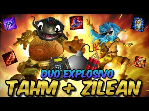 ESTO PASA CUANDO VAS DUO BOT: TAHM KENCH Y ZILEAN (Full AP) | Cada Minion un disparo(? | Parodia LoL