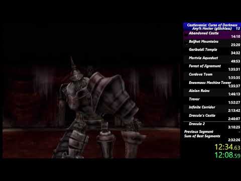 Castlevania: Curse of Darkness glitchless speedrun in 3:00:21 RTA | 2:55:31 LTR
