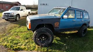 Fixing up a broken uni frame on a jeep cherokee xj [final walk around]