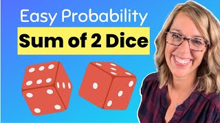 Probability of A Sum of Two Dice | Probabilities with Dice