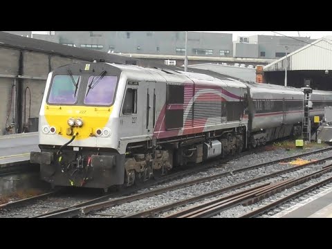 Irish Rail 201 Class Loco 227 + Enterprise Train - Connolly Station, Dublin