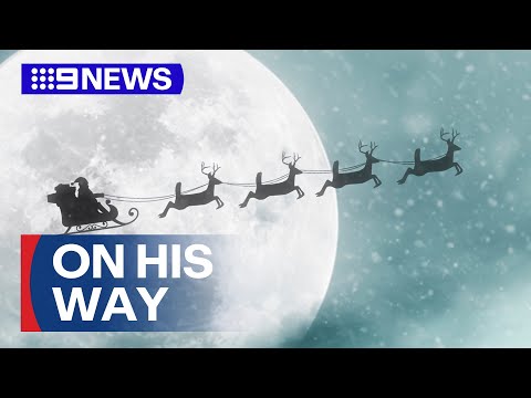 Santa is officially en route | 9 News Australia