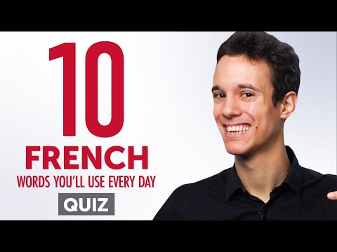 Quiz | 10 French Words You'll Use Every Day - Basic Vocabulary #41
