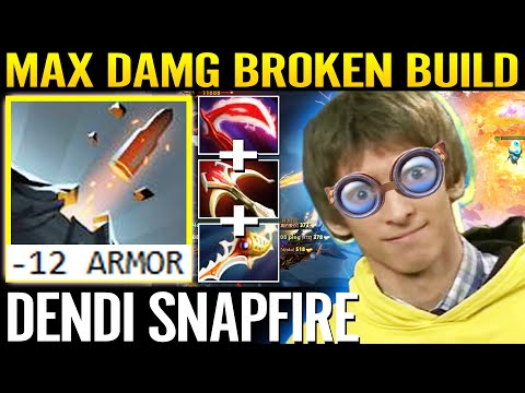 DEDNI [Snapfire] NEW MID Hero Rapier -12 Armor Max Damage Tactic Broken Build 7.29c Dota 2 Pro Guide