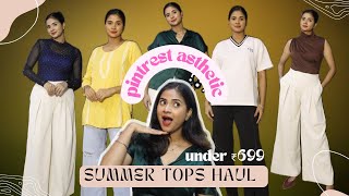 Trendy summer top office/ college wear haul #amazon