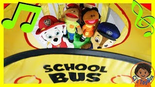 🚌 Wheels On The Bus Kids Song Part 1 🚌|🐶 Paw Patrol On the Bus!|👶🏽 Nursery Rhymes