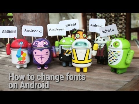 How to change fonts on Android