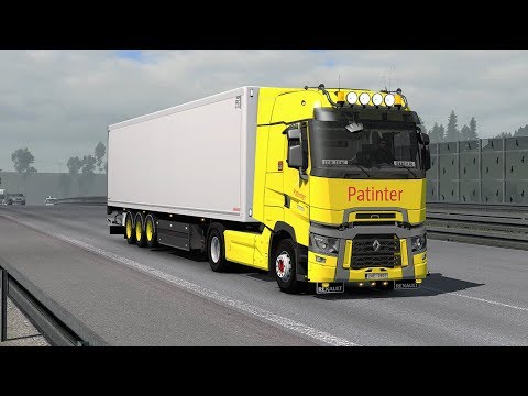 [ETS2] Euro Truck Simulator 2 1.33 - Beyond the Baltic Sea - Renault Range T - Schwarzmüller trailer