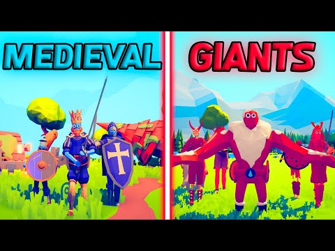 MEGA MEDIEVAL TEAM vs GIANT UNITS TEAM Part 1 | TABS - Totally Accurate Battle Simulator