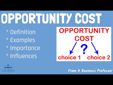 What is Opportunity Cost? | From A Business Professor
