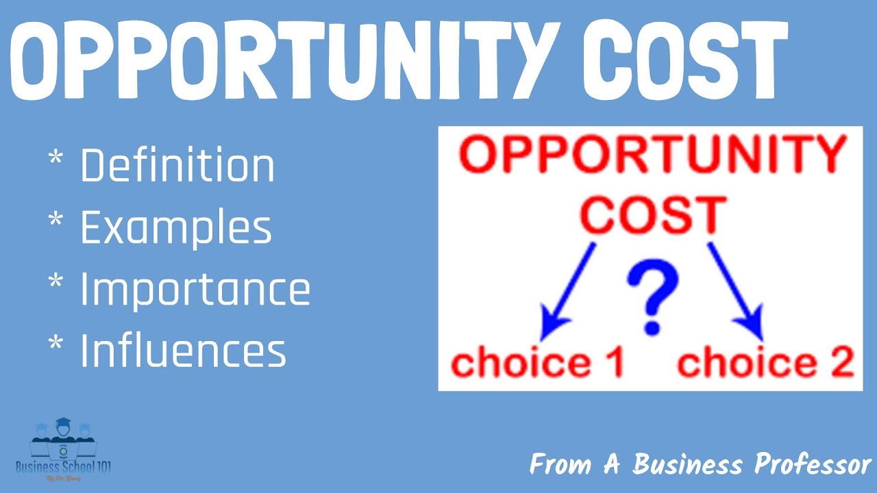 What is Opportunity Cost? | From A Business Professor